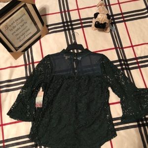Green Lace Shirt